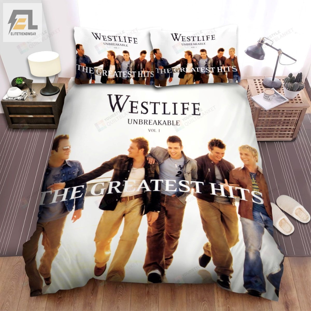 Westlife Unbreakable Album Music Vol 1 Bed Sheets Spread Comforter Duvet Cover Bedding Sets 