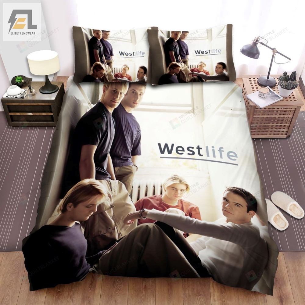 Westlife The Band Posting Together In The House Bed Sheets Spread Comforter Duvet Cover Bedding Sets 