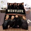 Westlife Posting Of The Band With Black Vest Bed Sheets Spread Comforter Duvet Cover Bedding Sets elitetrendwear 1