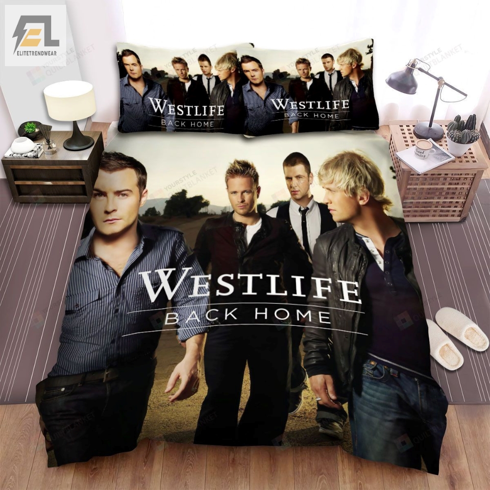 Westlife Back Home Album Music Bed Sheets Spread Comforter Duvet Cover Bedding Sets 