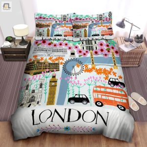 Welcome To London Bed Sheets Duvet Cover Bedding Sets elitetrendwear 1 1