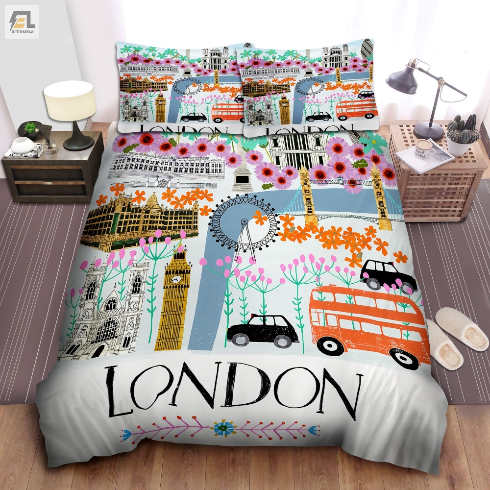 Welcome To London Bed Sheets Duvet Cover Bedding Sets 
