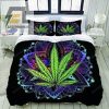 Weed Cannabis Leaf Mandala Bed Sheets Duvet Cover Bedding Sets elitetrendwear 1