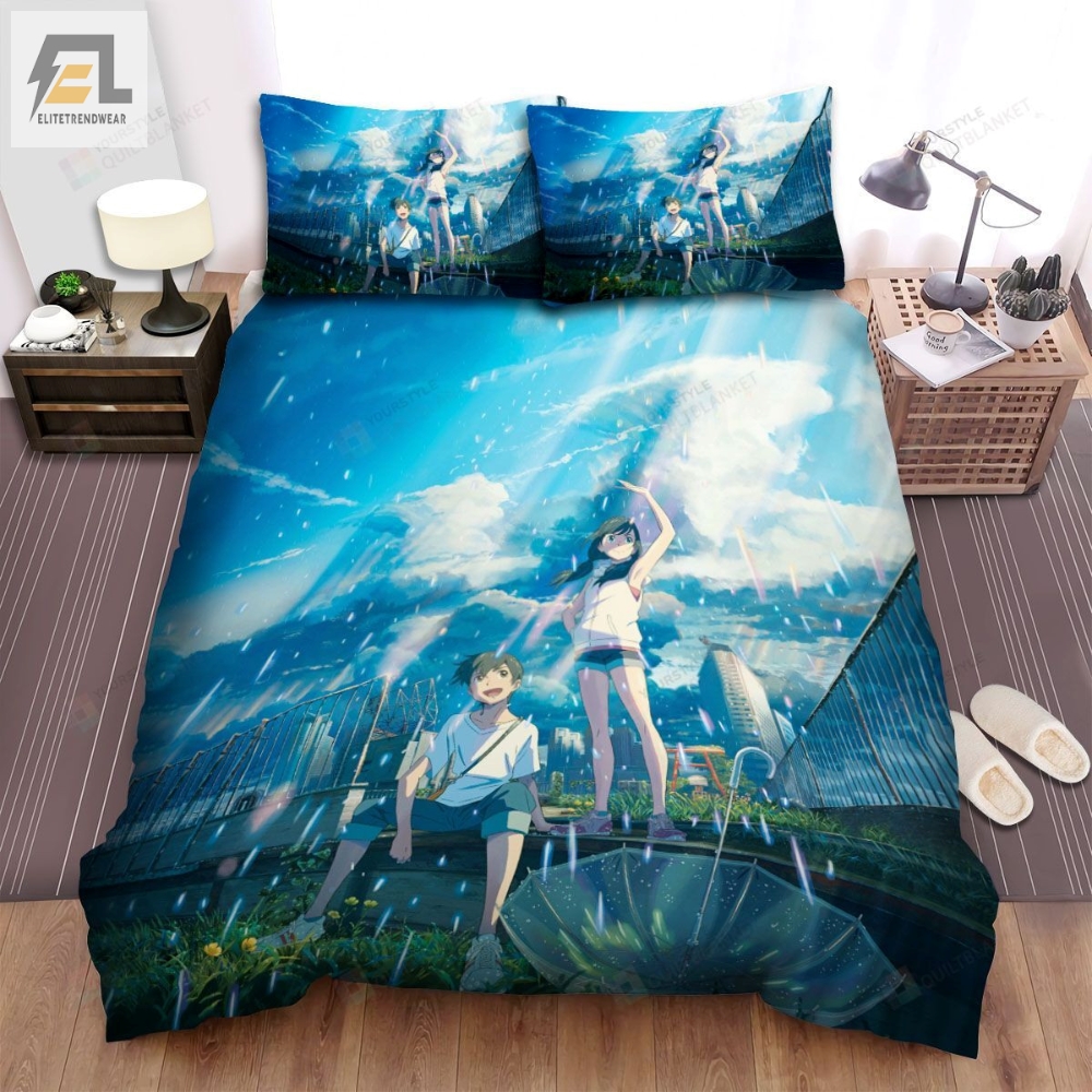 Weathering With You Movie Poster Bed Sheets Spread Comforter Duvet Cover Bedding Sets 