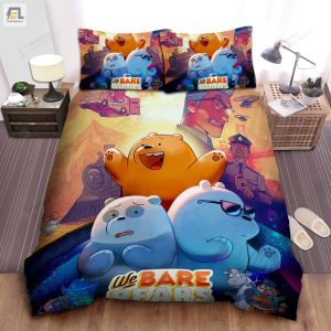 We Bare Bears The Movie Original Poster Bed Sheets Spread Comforter Duvet Cover Bedding Sets elitetrendwear 1 1