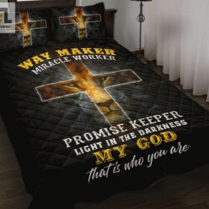 Way Maker Miracle Worker Promise Keeper Jesus Bed Sheets Duvet Cover Bedding Sets elitetrendwear 1 1