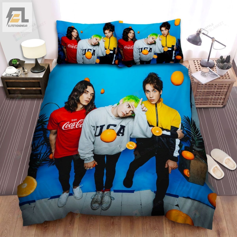 Waterparks Band Posing Bed Sheets Spread Comforter Duvet Cover Bedding Sets 