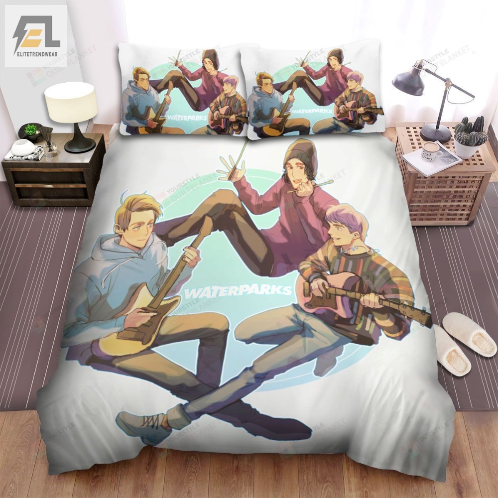 Waterparks Band Oil Painting Bed Sheets Spread Comforter Duvet Cover Bedding Sets 