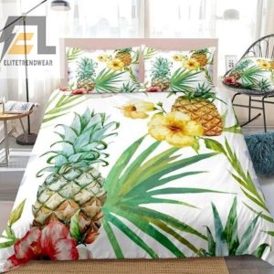 Watercolor Pineapple Bed Sheets Duvet Cover Bedding Sets elitetrendwear 1 1