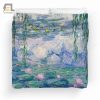 Water Lilies Painting By Claude Monet Fine Art Bedding Set Duvet Cover Pillow Cases elitetrendwear 1