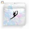 Water Colour Gymnastics Silhouette Duvet Cover Bedding Set elitetrendwear 1