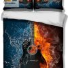 Water And Fire Guitar Bed Sheets Duvet Cover Bedding Set Great Gifts For Birthday Christmas Thanksgiving elitetrendwear 1