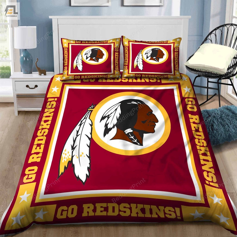 Washington Redskins Bedding Set Sleepy Duvet Cover  Pillow Cases 