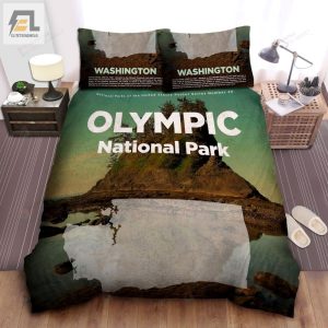 Washington Olympic National Park Poster Bed Sheets Spread Comforter Duvet Cover Bedding Sets elitetrendwear 1 1