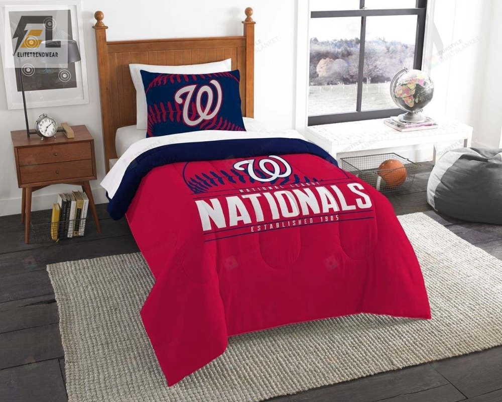 Washington Nationals Bedding Set Duvet Cover  Pillow Cases 