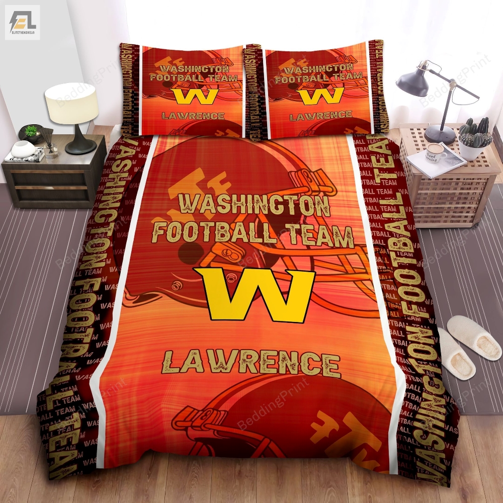 Washington Football Team Personalized Custom Name Duvet Covers Bedding Set elitetrendwear 1