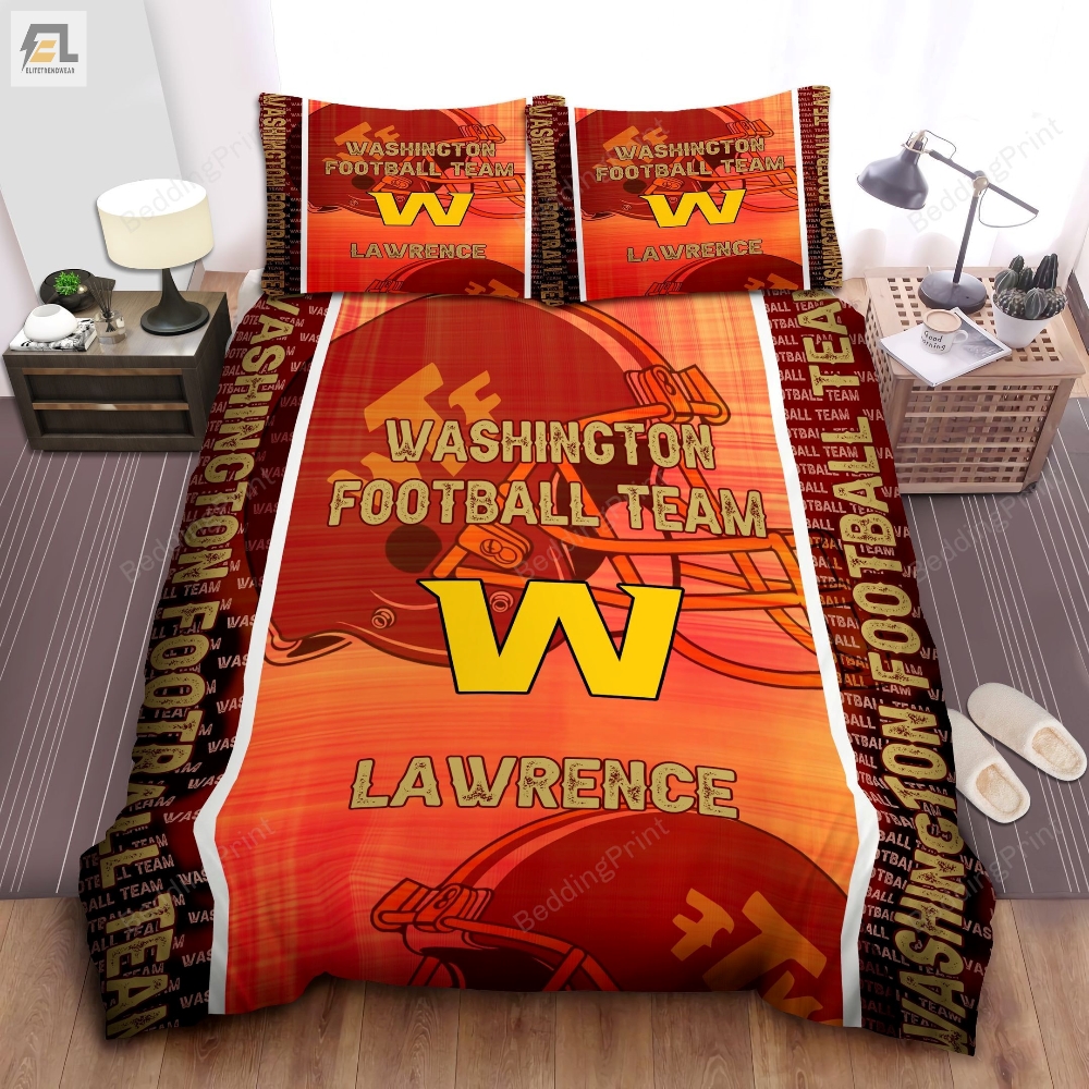 Washington Football Team Personalized Custom Name Duvet Covers Bedding Set 