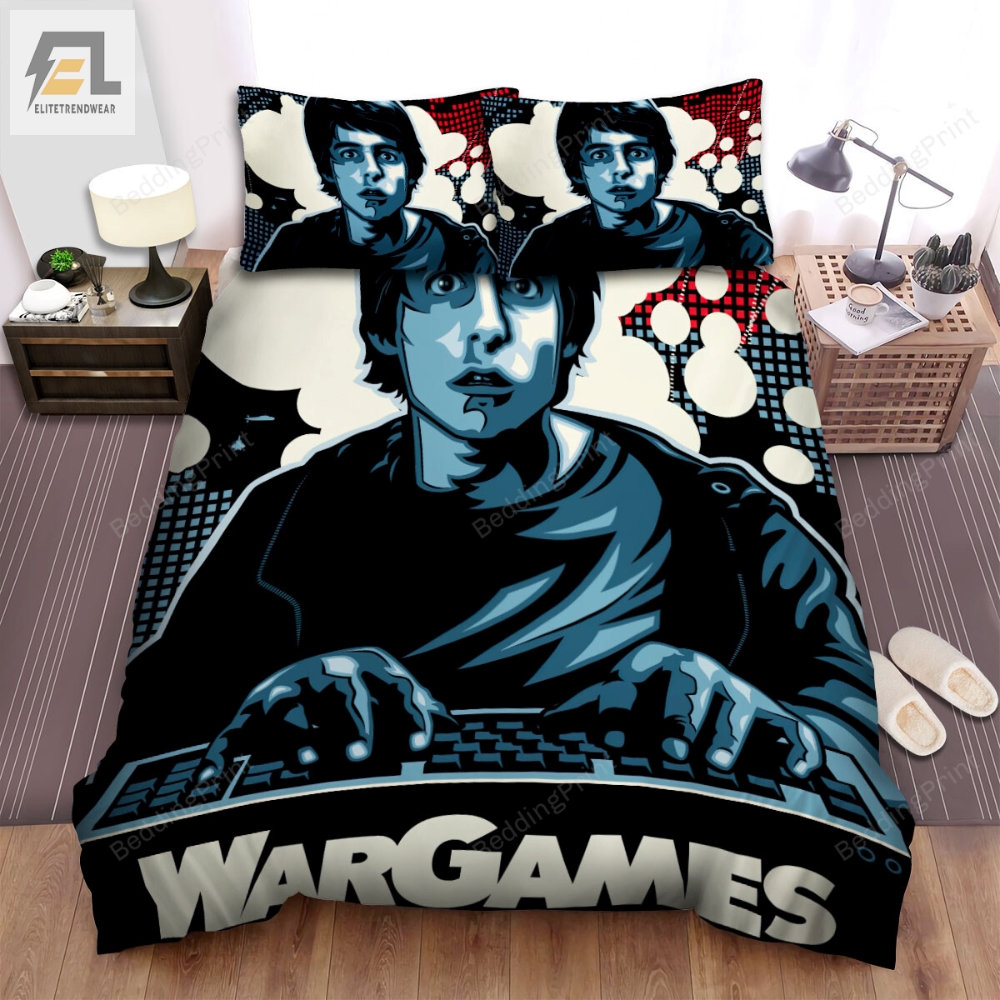 Wargames 1983 Art Movie Poster Bed Sheets Duvet Cover Bedding Sets 