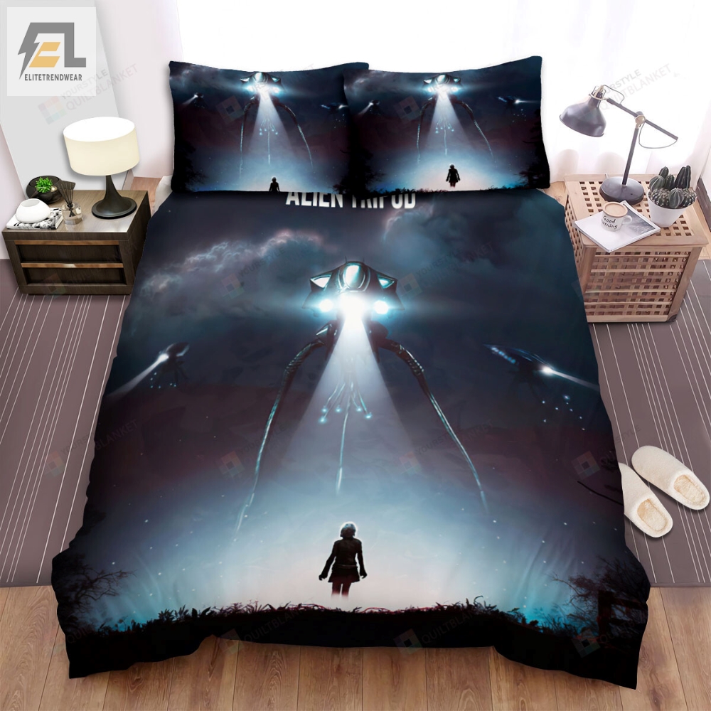 War Of The Worlds Movie Poster Art Bed Sheets Duvet Cover Bedding Sets 