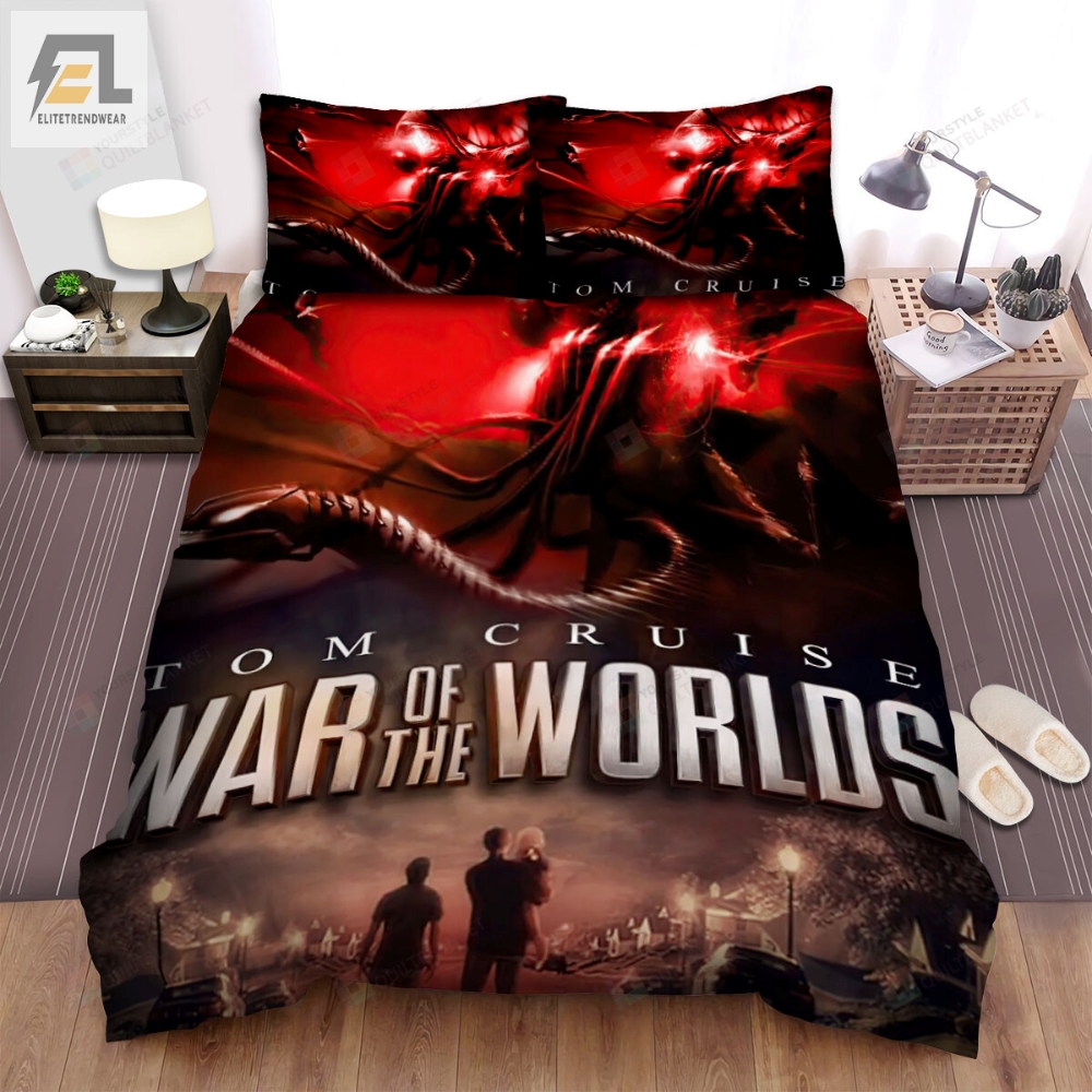 War Of The Worlds Movie Poster 3 Bed Sheets Duvet Cover Bedding Sets 