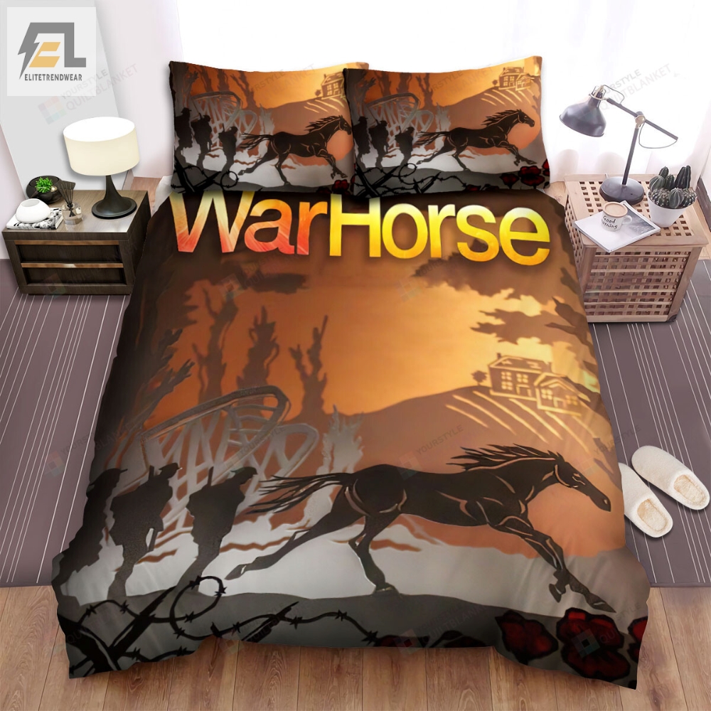 War Horse Movie Poster Art Bed Sheets Duvet Cover Bedding Sets 