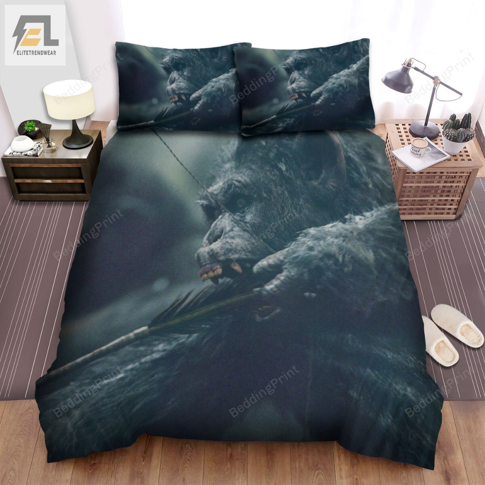 War For The Planet Of The Apes 2017 The Attack Of The Apes Movie Poster Bed Sheets Duvet Cover Bedding Sets 