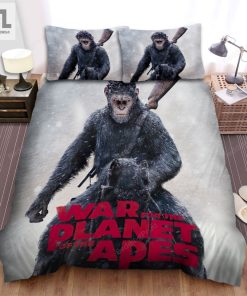 War For The Planet Of The Apes 2017 Movie Poster Ver 3 Bed Sheets Duvet Cover Bedding Sets elitetrendwear 1 1