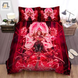 Wandavision Scarlet Witch Multiple Hands Power Bed Sheets Spread Duvet Cover Bedding Sets elitetrendwear 1 1