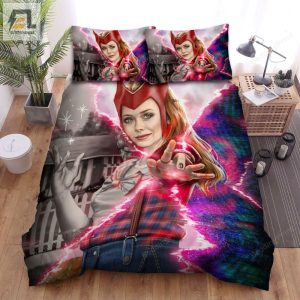 Wandavision Scarlet Witch In Different Timezones Bed Sheets Duvet Cover Bedding Sets elitetrendwear 1 1