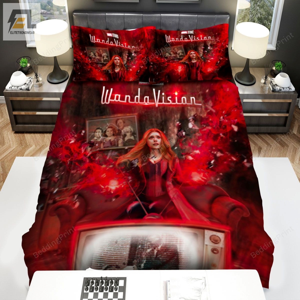 Wandavision Scarlet Witch In The Living Room Bed Sheets Duvet Cover Bedding Sets elitetrendwear 1