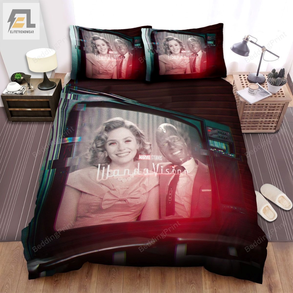 Wandavision On The Tv Screen Bed Sheets Duvet Cover Bedding Sets 