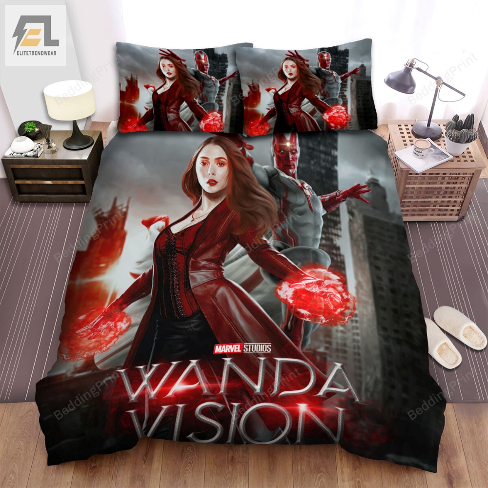 Wandavision Movie Poster 6 Bed Sheets Duvet Cover Bedding Sets 