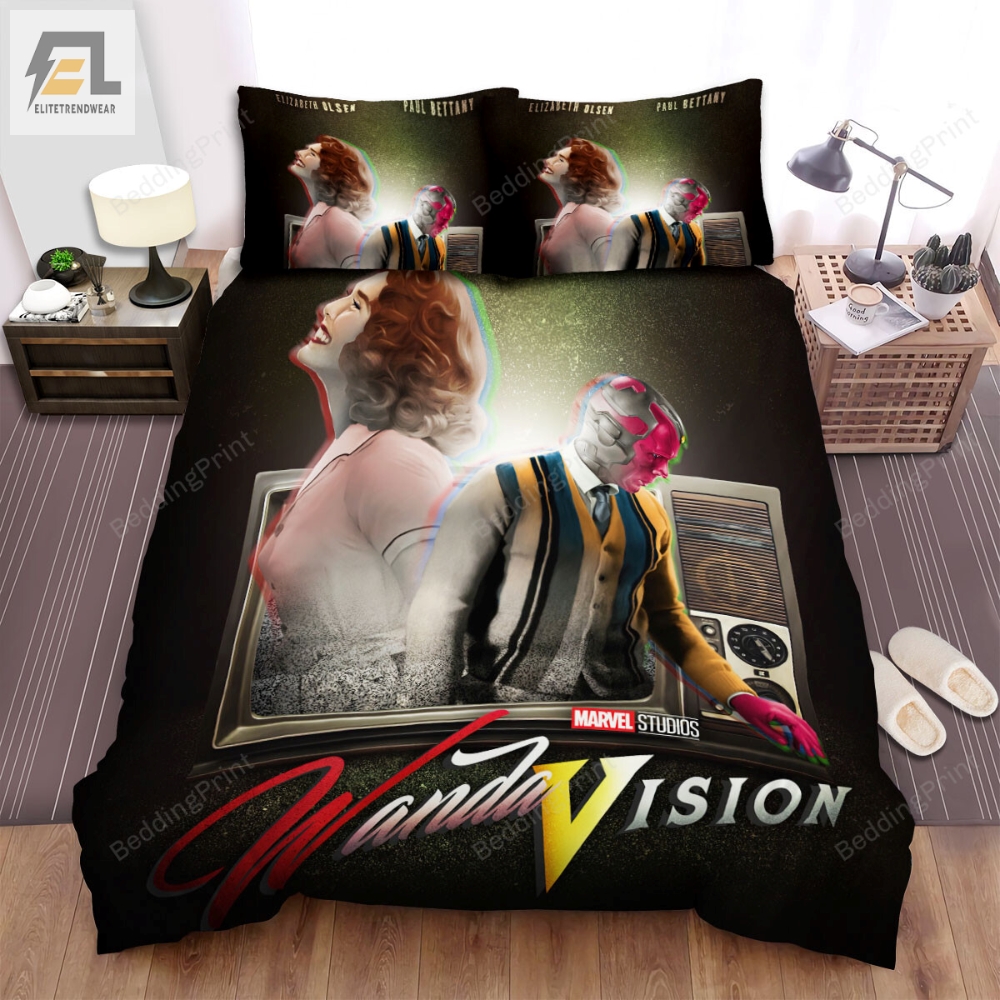 Wandavision Movie Poster 3 Bed Sheets Duvet Cover Bedding Sets 