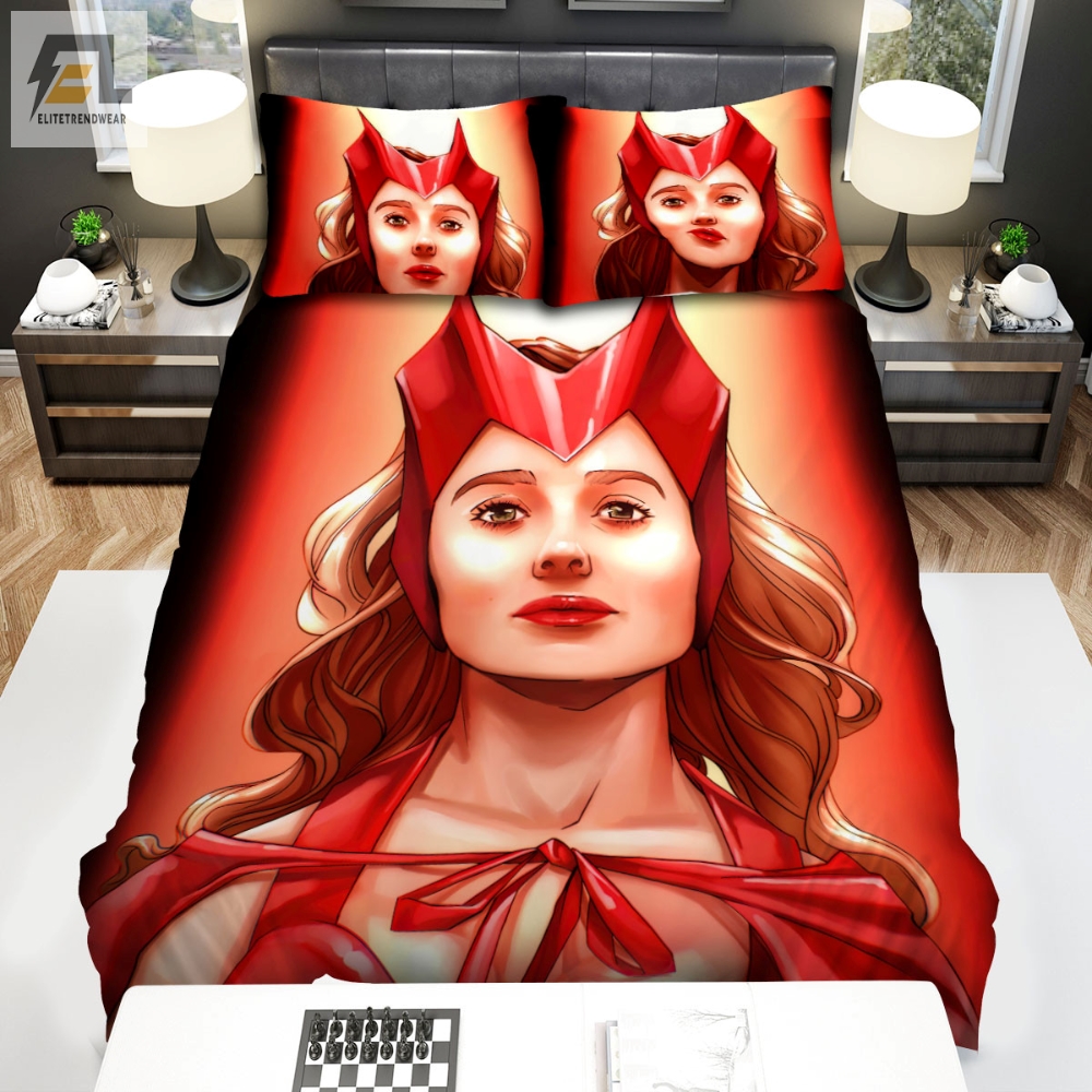 Wandavision Movie Digital Art 4 Bed Sheets Duvet Cover Bedding Sets 