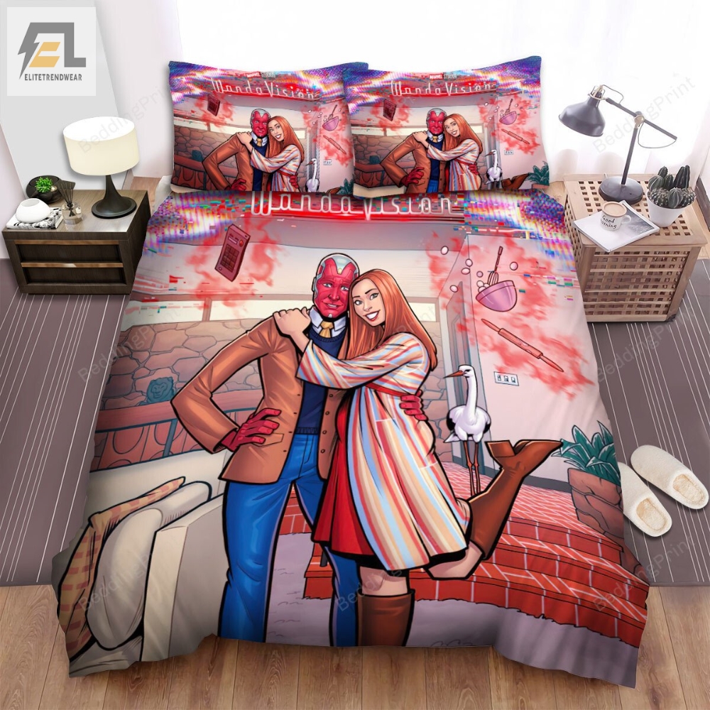 Wandavision Movie Digital Art 1 Bed Sheets Duvet Cover Bedding Sets 