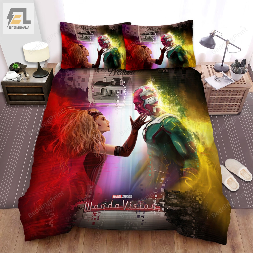 Wandavision Movie Art 2 Bed Sheets Duvet Cover Bedding Sets 