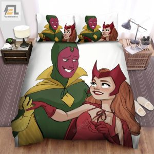 Wandavision Movie Art 4 Bed Sheets Duvet Cover Bedding Sets elitetrendwear 1 1