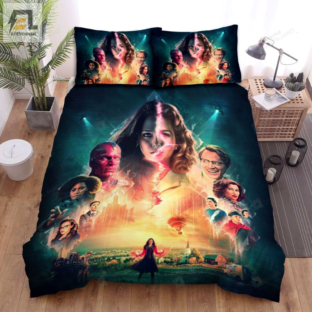 Wandavision Characters Bed Sheets Spread Comforter Duvet Cover Bedding Sets 