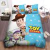 Walt Disney Toy Woody Buzz Lightyear Smiling In Movie Poster Bed Sheets Spread Comforter Duvet Cover Bedding Sets elitetrendwear 1
