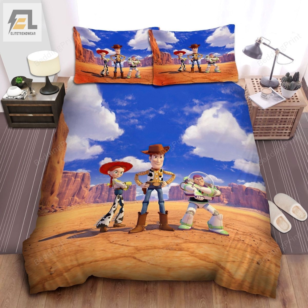 Walt Disney Toy Story Woody Buzz Lightyear  Jessie Bed Sheets Duvet Cover Bedding Sets 
