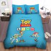 Walt Disney Toy Story Land On Blue Bed Sheets Spread Comforter Duvet Cover Bedding Sets elitetrendwear 1