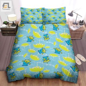Walt Disney Toy Story Cute Aliens Pattern Bed Sheets Spread Comforter Duvet Cover Bedding Sets elitetrendwear 1 1