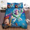 Walt Disney Toy Story Buzz Lightyear Woody Flying In Andyas Room Bed Sheets Duvet Cover Bedding Sets elitetrendwear 1