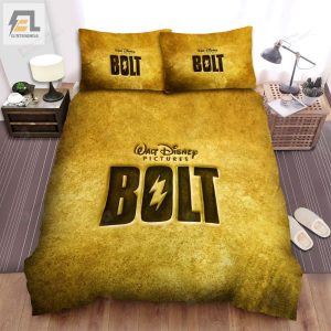 Walt Disney Bolt Logo Bed Sheets Spread Duvet Cover Bedding Sets elitetrendwear 1 1