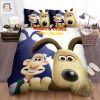 Wallace And Gromit In The Curse Of The Wererabbit Poster Bed Sheets Spread Duvet Cover Bedding Sets elitetrendwear 1