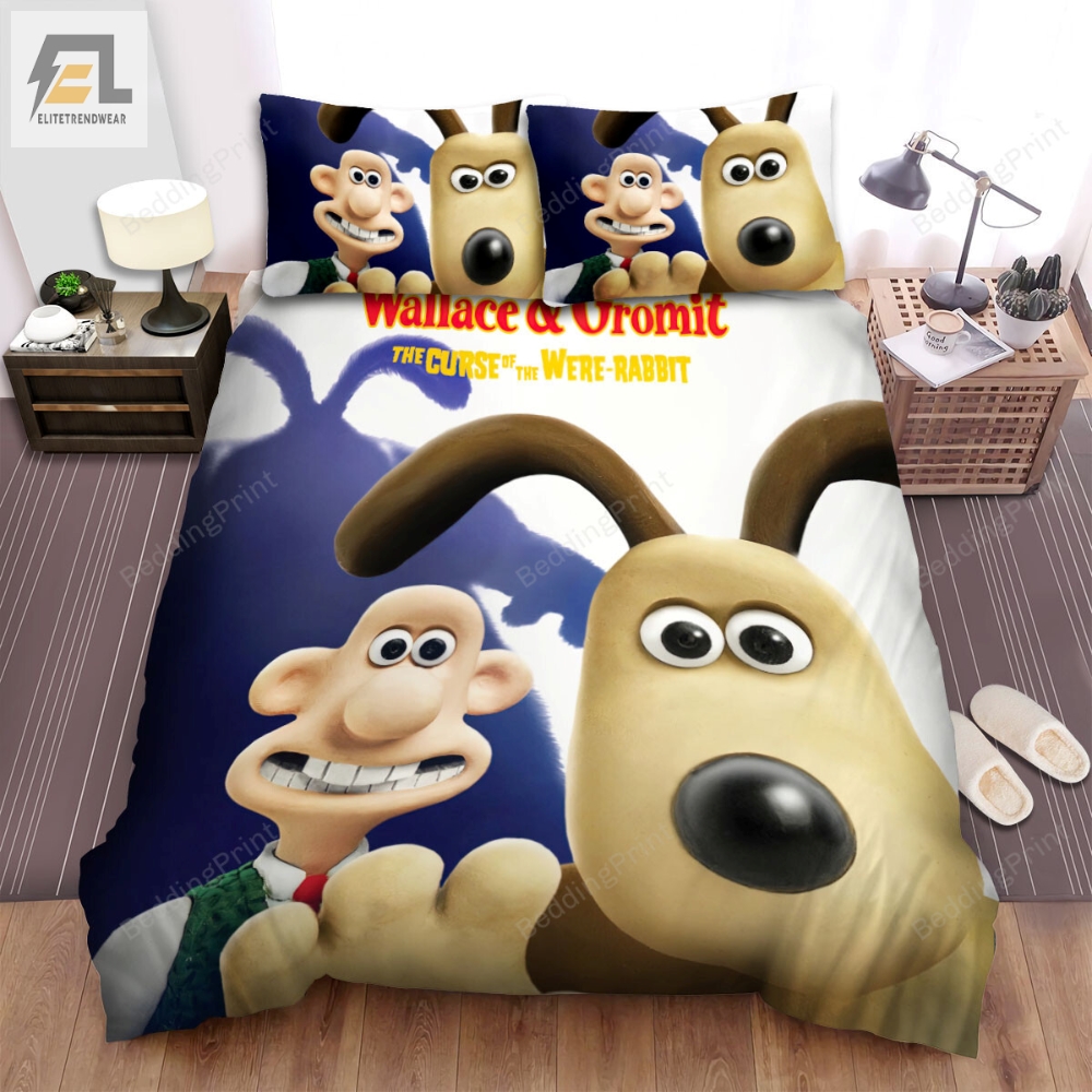Wallace And Gromit In The Curse Of The Wererabbit Poster Bed Sheets Spread Duvet Cover Bedding Sets 