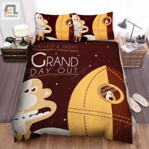 Wallace And Gromit In A Grand Day Out Poster Bed Sheets Spread Duvet Cover Bedding Sets elitetrendwear 1 1