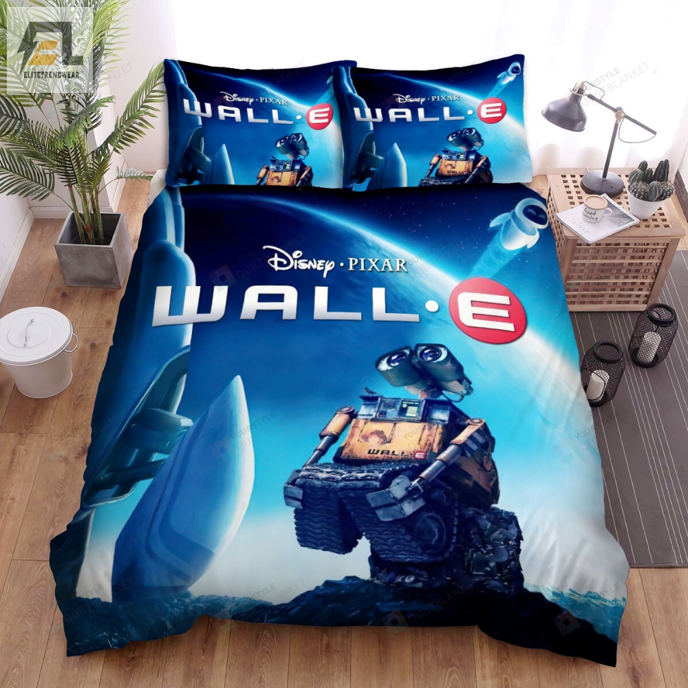 Wall.E Movie The Universe Poster Bed Sheets Duvet Cover Bedding Sets 