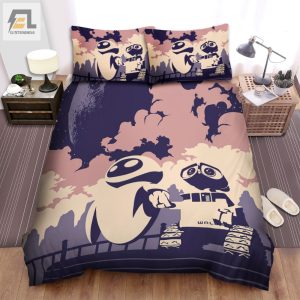 Wall.E Movie Sad Eyes Photo Bed Sheets Spread Comforter Duvet Cover Bedding Sets elitetrendwear 1 1