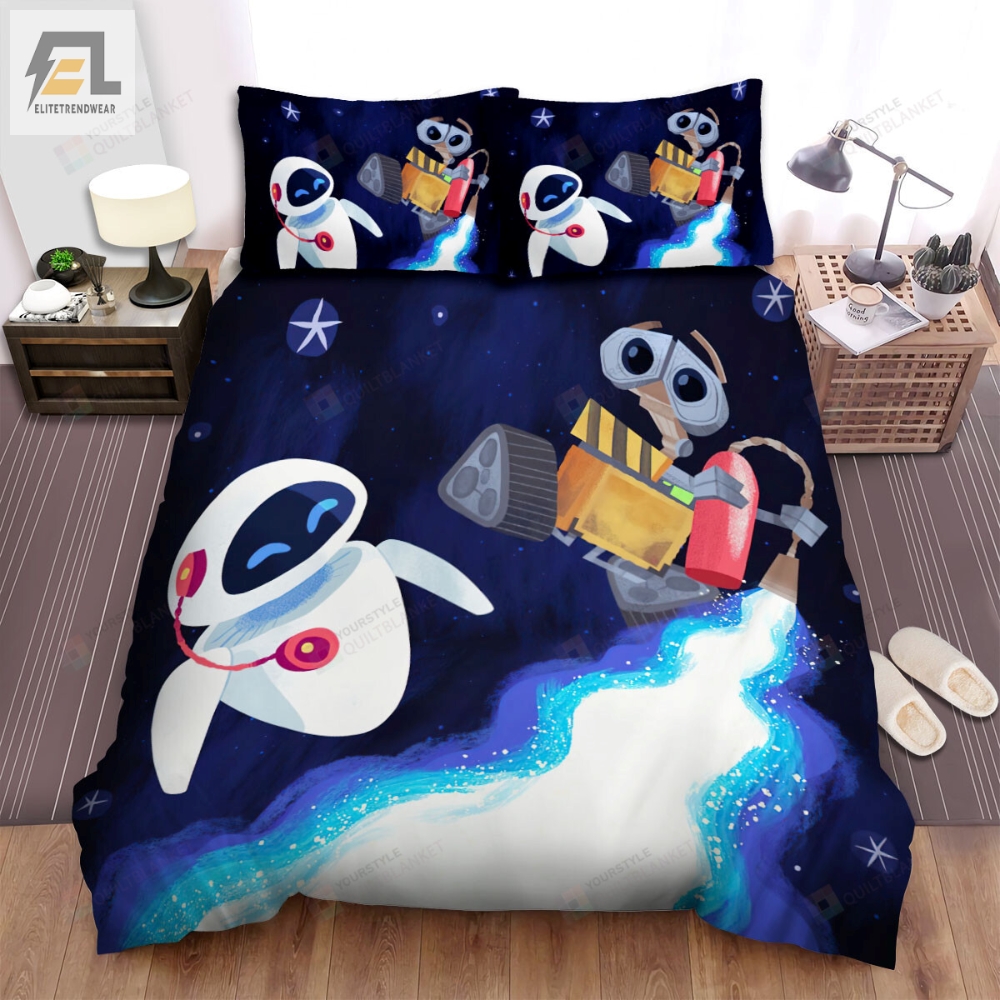 Wall.E Movie Elissa Knight Photo Bed Sheets Duvet Cover Bedding Sets 